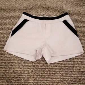 White & Black Shorts